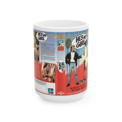 HES MY GIRL (VHS COVER) - White Coffee Mug-15oz-Go Mug Yourself