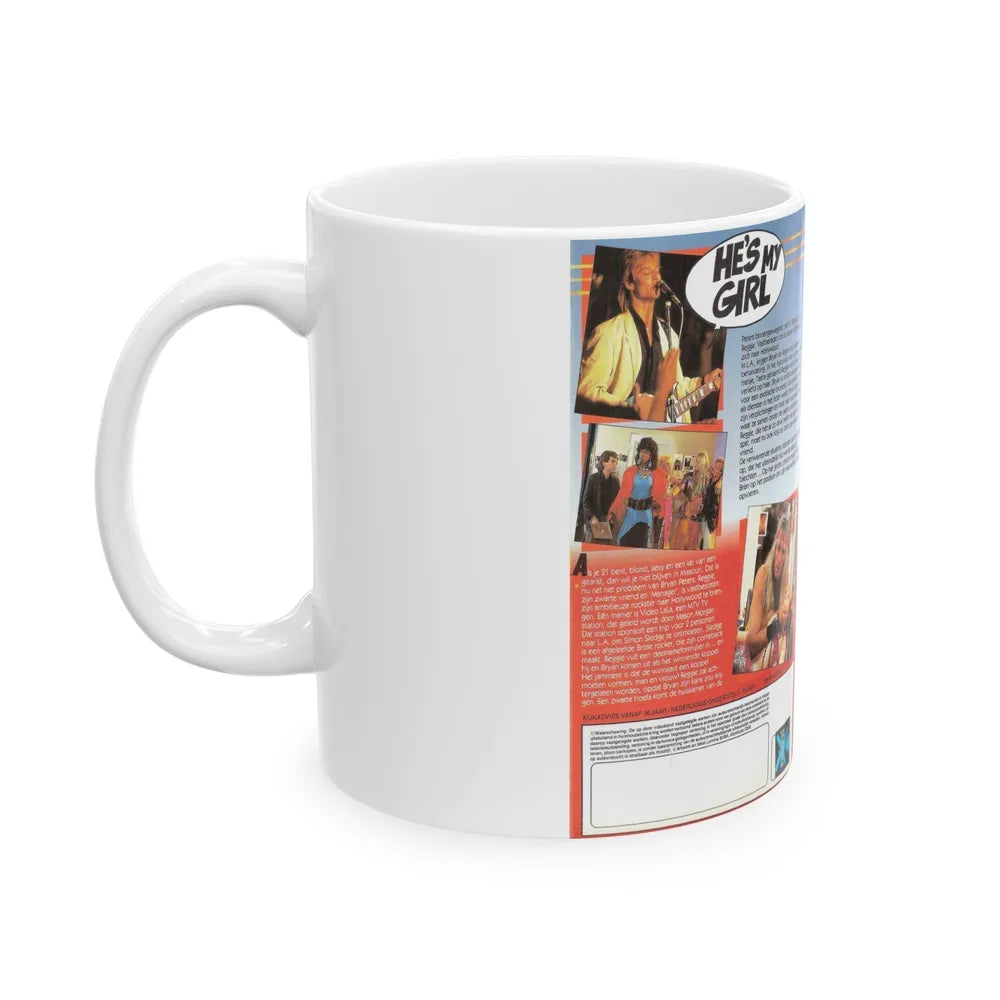 HES MY GIRL (VHS COVER) - White Coffee Mug-Go Mug Yourself