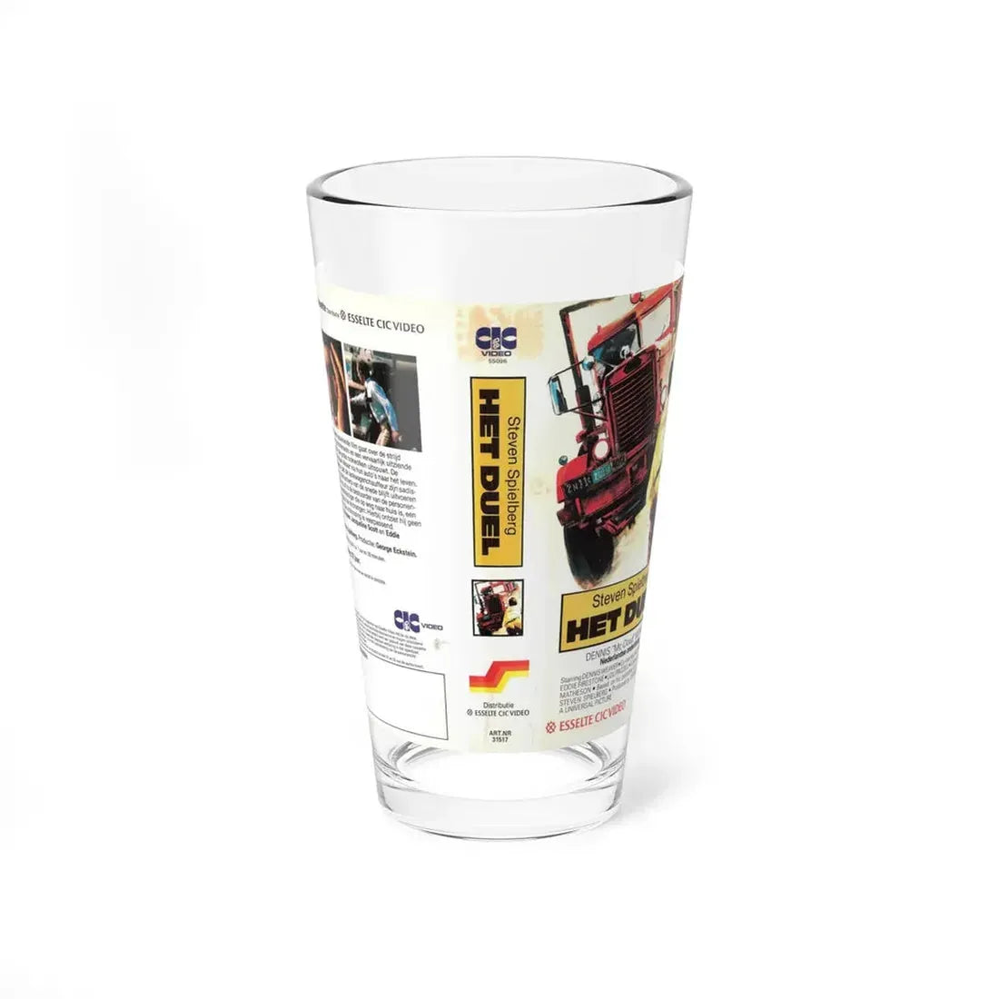 HET DUEL (VHS COVER) Pint Glass 16oz 16oz - Go Mug Yourself