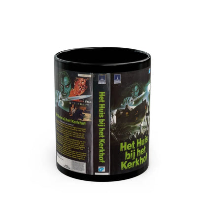 HET HUIS BIJ HET KERKHOF (VHS COVER) - Black Coffee Mug-11oz-Go Mug Yourself