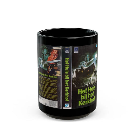 HET HUIS BIJ HET KERKHOF (VHS COVER) - Black Coffee Mug-15oz-Go Mug Yourself