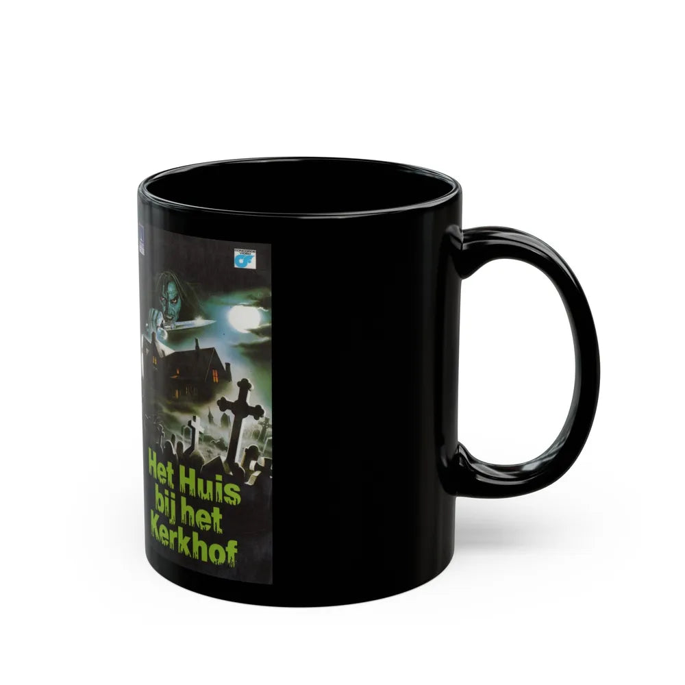 HET HUIS BIJ HET KERKHOF (VHS COVER) - Black Coffee Mug-Go Mug Yourself