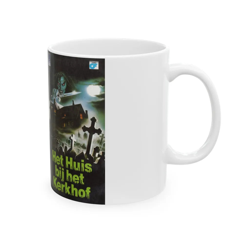 HET HUIS BIJ HET KERKHOF (VHS COVER) - White Coffee Mug-Go Mug Yourself