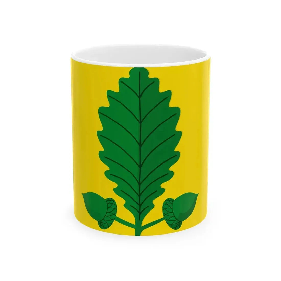 Heusden-Zolder vlag (Belgium) White Coffee Mug 11oz - Go Mug Yourself