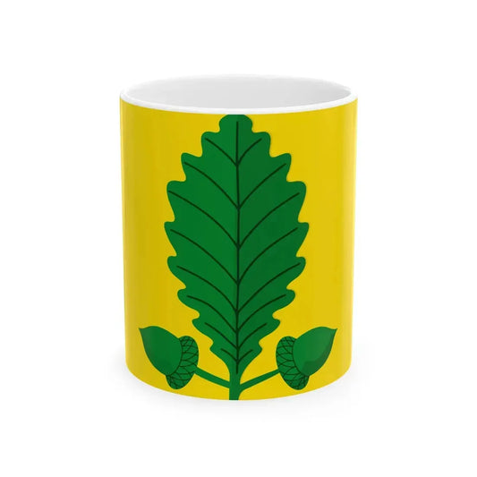 Heusden-Zolder vlag (Belgium) White Coffee Mug 11oz - Go Mug Yourself