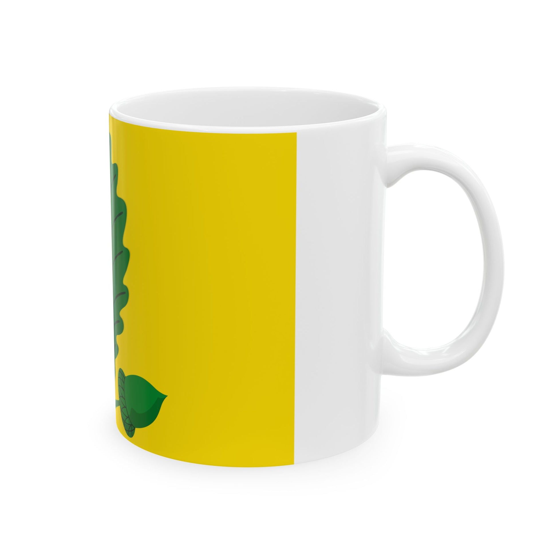 Heusden-Zolder vlag (Belgium) White Coffee Mug-Go Mug Yourself