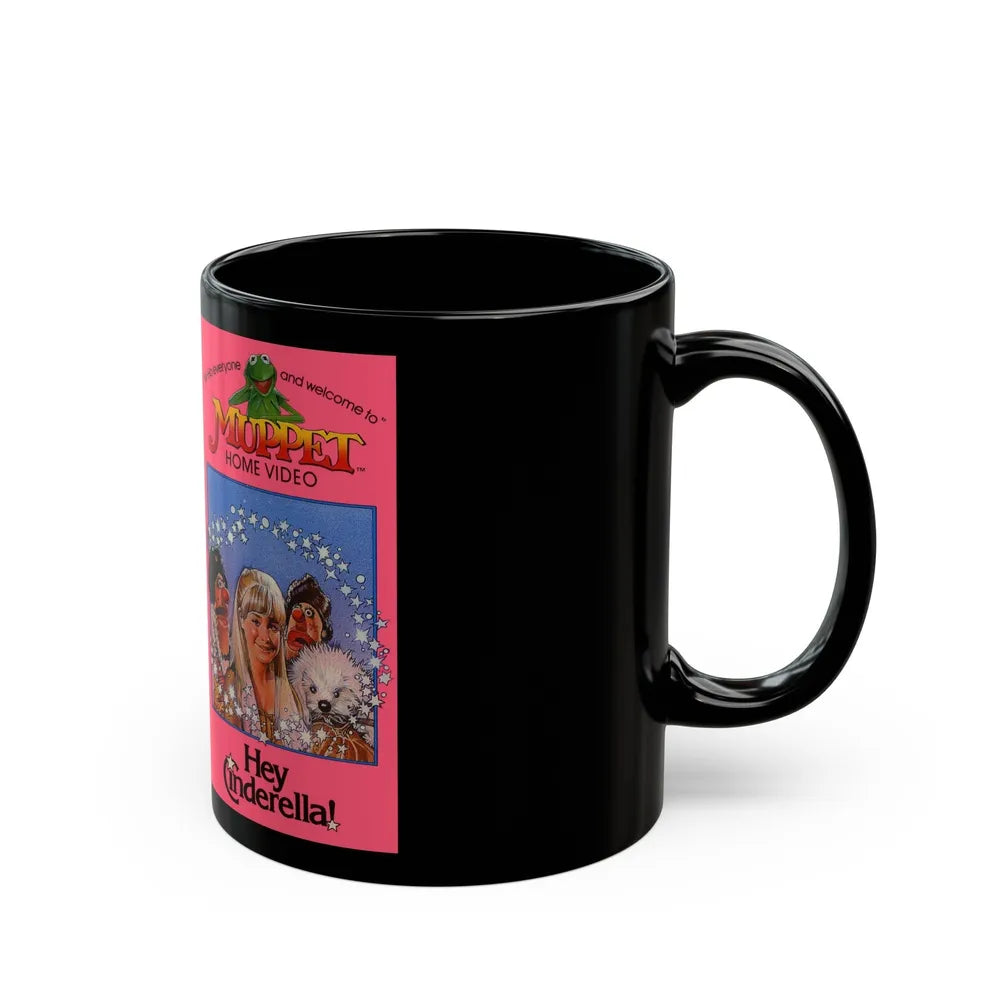 HEY CINDERELLA MUPPET HOME VIDEO (VHS COVER) - Black Coffee Mug-Go Mug Yourself