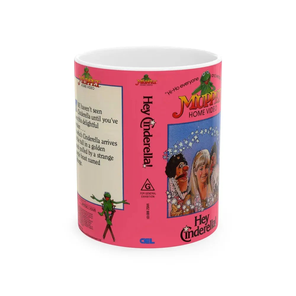HEY CINDERELLA MUPPET HOME VIDEO (VHS COVER) - White Coffee Mug 11oz - Go Mug Yourself