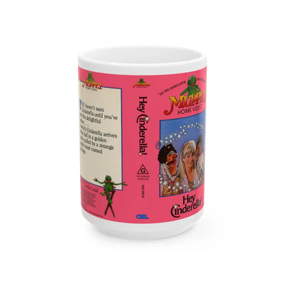 HEY CINDERELLA MUPPET HOME VIDEO (VHS COVER) - White Coffee Mug-15oz-Go Mug Yourself