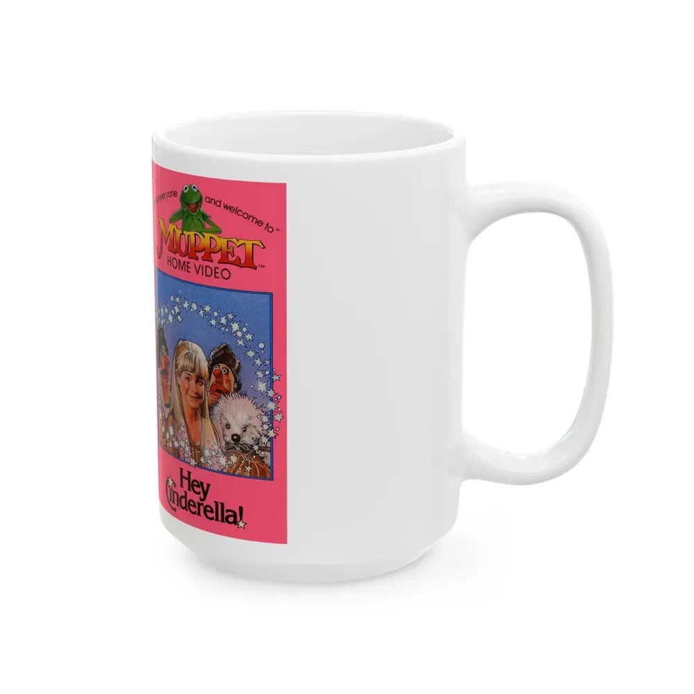 HEY CINDERELLA MUPPET HOME VIDEO (VHS COVER) - White Coffee Mug - Go Mug Yourself