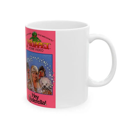 HEY CINDERELLA MUPPET HOME VIDEO (VHS COVER) - White Coffee Mug - Go Mug Yourself
