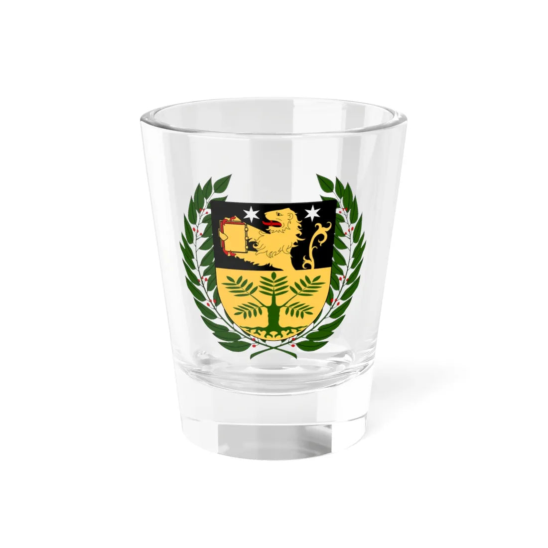 Högskolan i Skövde vapen (Sweden) (Coat of Arms) Shot Glass 1.5oz 1.5oz - Go Mug Yourself