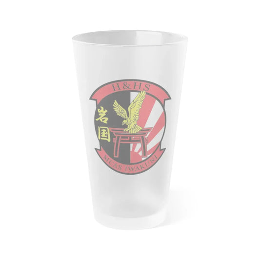 H&HS MCAS Iwakuni (USMC) Frosted Pint Glass 16oz Default Title - Go Mug Yourself