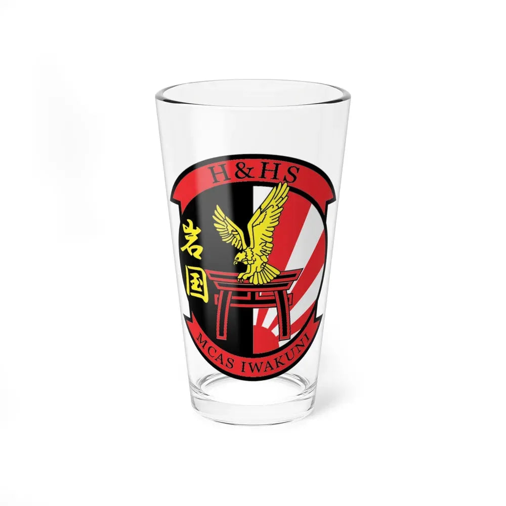 H&HS MCAS Iwakuni (USMC) Pint Glass 16oz 16oz - Go Mug Yourself