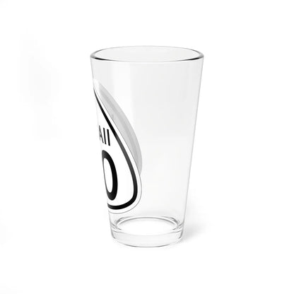 HI-00 1956 template (Hawaii) (Road Sign) Pint Glass 16oz - Go Mug Yourself