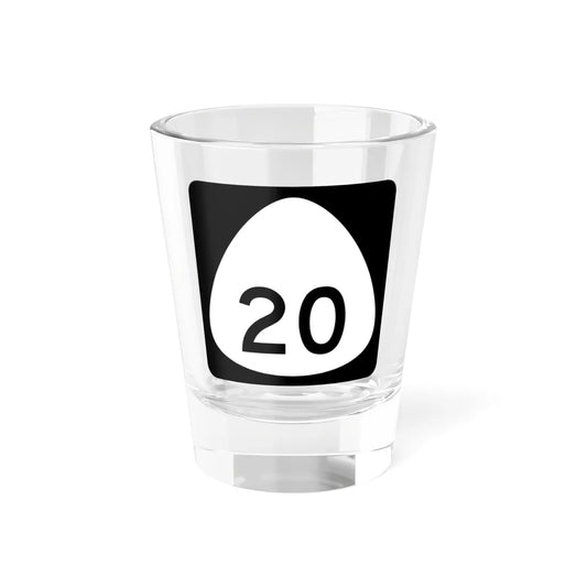HI-20 (Hawaii) (Road Sign) Shot Glass 1.5oz 1.5oz - Go Mug Yourself