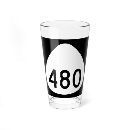 HI-480 (Hawaii) (Road Sign) Pint Glass 16oz 16oz - Go Mug Yourself