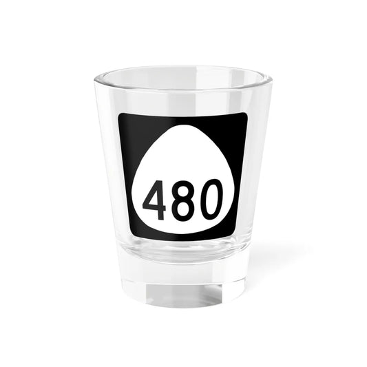 HI-480 (Hawaii) (Road Sign) Shot Glass 1.5oz 1.5oz - Go Mug Yourself