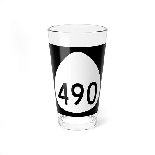 HI-490 (Hawaii) (Road Sign) Pint Glass 16oz 16oz - Go Mug Yourself