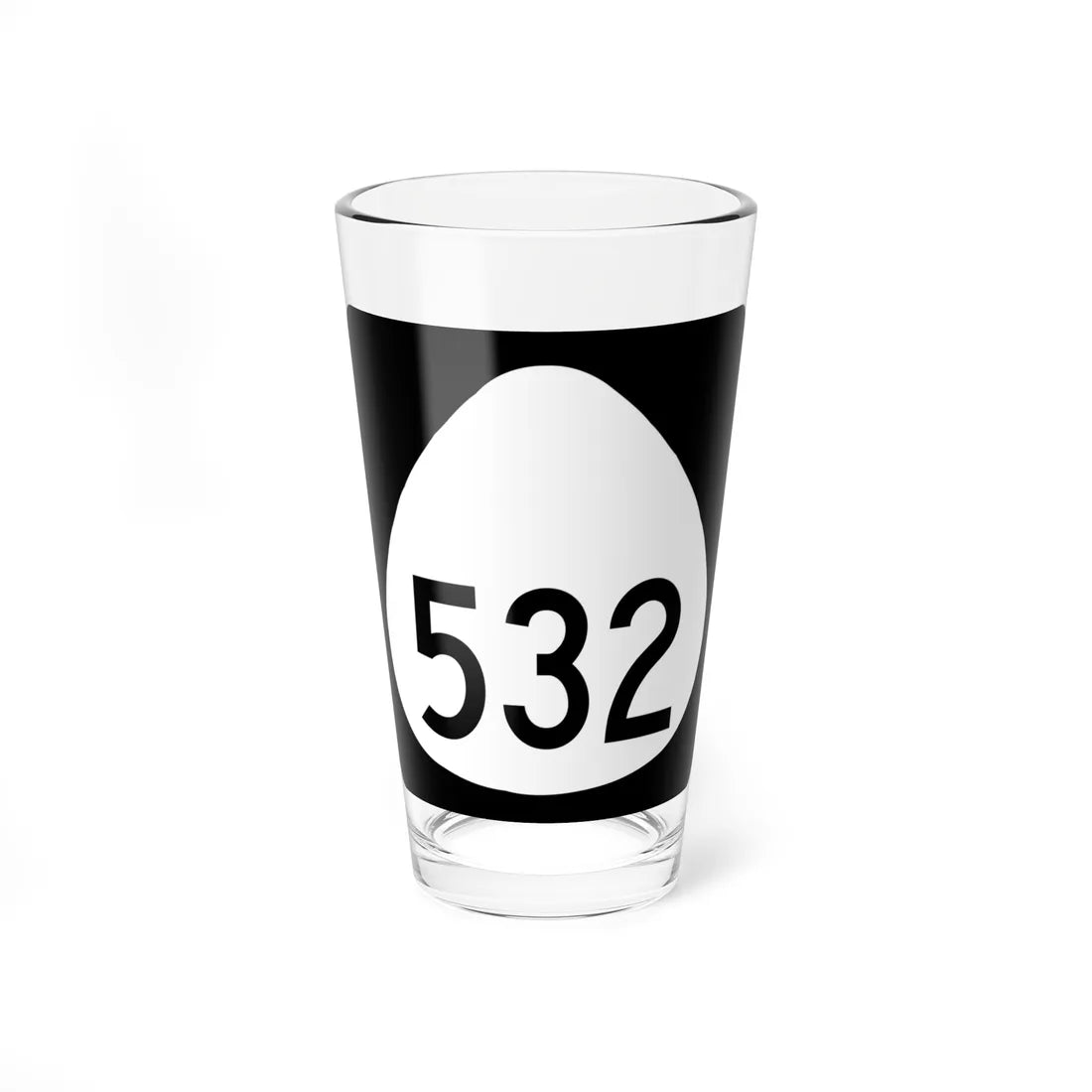 HI-532 (Hawaii) (Road Sign) Pint Glass 16oz 16oz - Go Mug Yourself