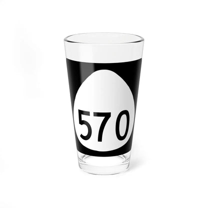 HI-570 (Hawaii) (Road Sign) Pint Glass 16oz 16oz - Go Mug Yourself