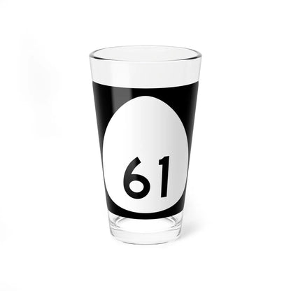HI-61 (Hawaii) (Road Sign) Pint Glass 16oz 16oz - Go Mug Yourself