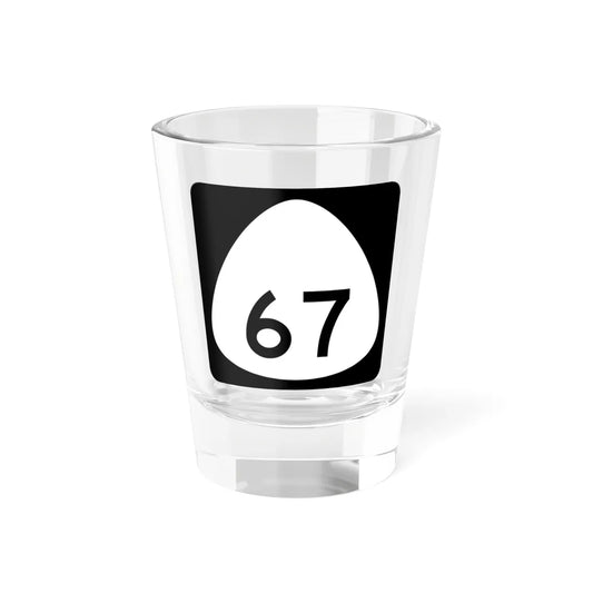 HI-67 (Hawaii) (Road Sign) Shot Glass 1.5oz 1.5oz - Go Mug Yourself