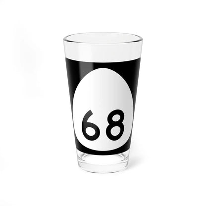 HI-68 (Hawaii) (Road Sign) Pint Glass 16oz 16oz - Go Mug Yourself