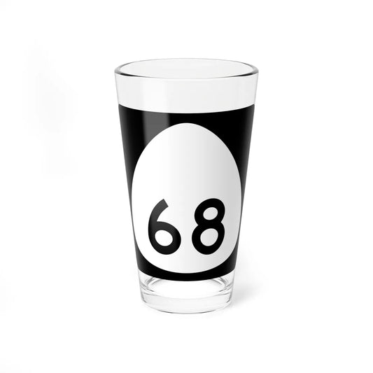 HI-68 (Hawaii) (Road Sign) Pint Glass 16oz 16oz - Go Mug Yourself