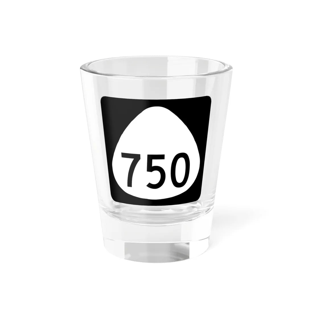 HI-750 (Hawaii) (Road Sign) Shot Glass 1.5oz 1.5oz - Go Mug Yourself