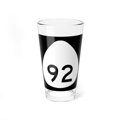 HI-92 (Hawaii) (Road Sign) Pint Glass 16oz 16oz - Go Mug Yourself