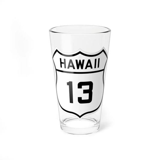 HI-WPR 13 (Hawaii) (Road Sign) Pint Glass 16oz 16oz - Go Mug Yourself