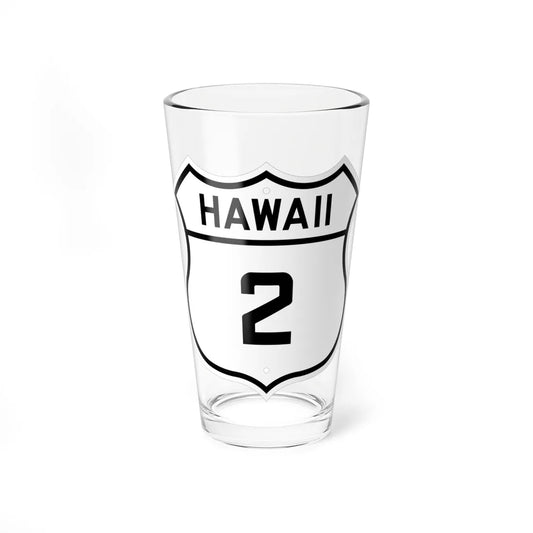 HI-WPR 2 (Hawaii) (Road Sign) Pint Glass 16oz 16oz - Go Mug Yourself
