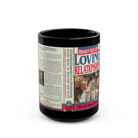 HIDDEN KEYS TO LOVING RELATIONSHIPS (VHS COVER) - Black Coffee Mug-15oz-Go Mug Yourself