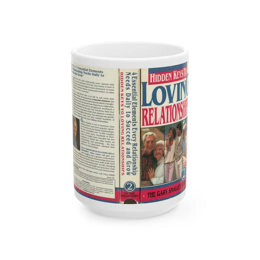 HIDDEN KEYS TO LOVING RELATIONSHIPS (VHS COVER) - White Coffee Mug-15oz-Go Mug Yourself