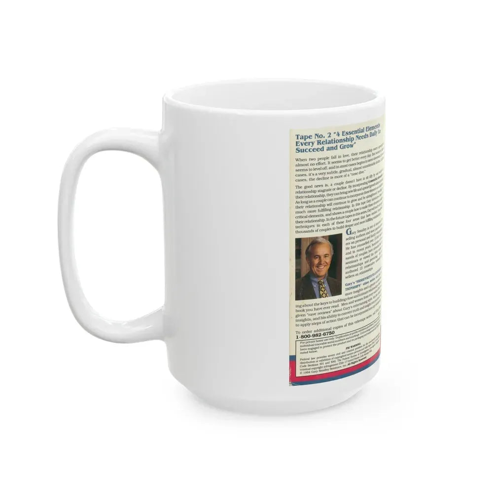 HIDDEN KEYS TO LOVING RELATIONSHIPS (VHS COVER) - White Coffee Mug - Go Mug Yourself