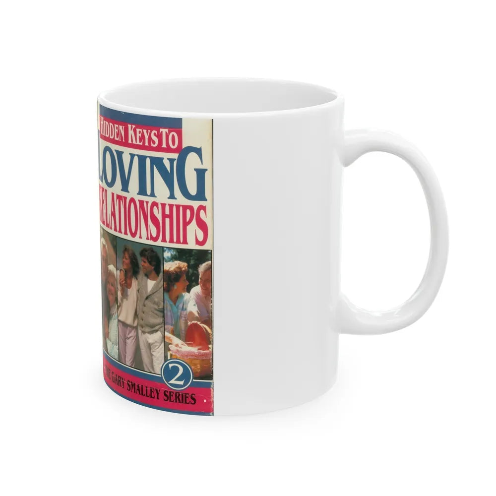 HIDDEN KEYS TO LOVING RELATIONSHIPS (VHS COVER) - White Coffee Mug-Go Mug Yourself