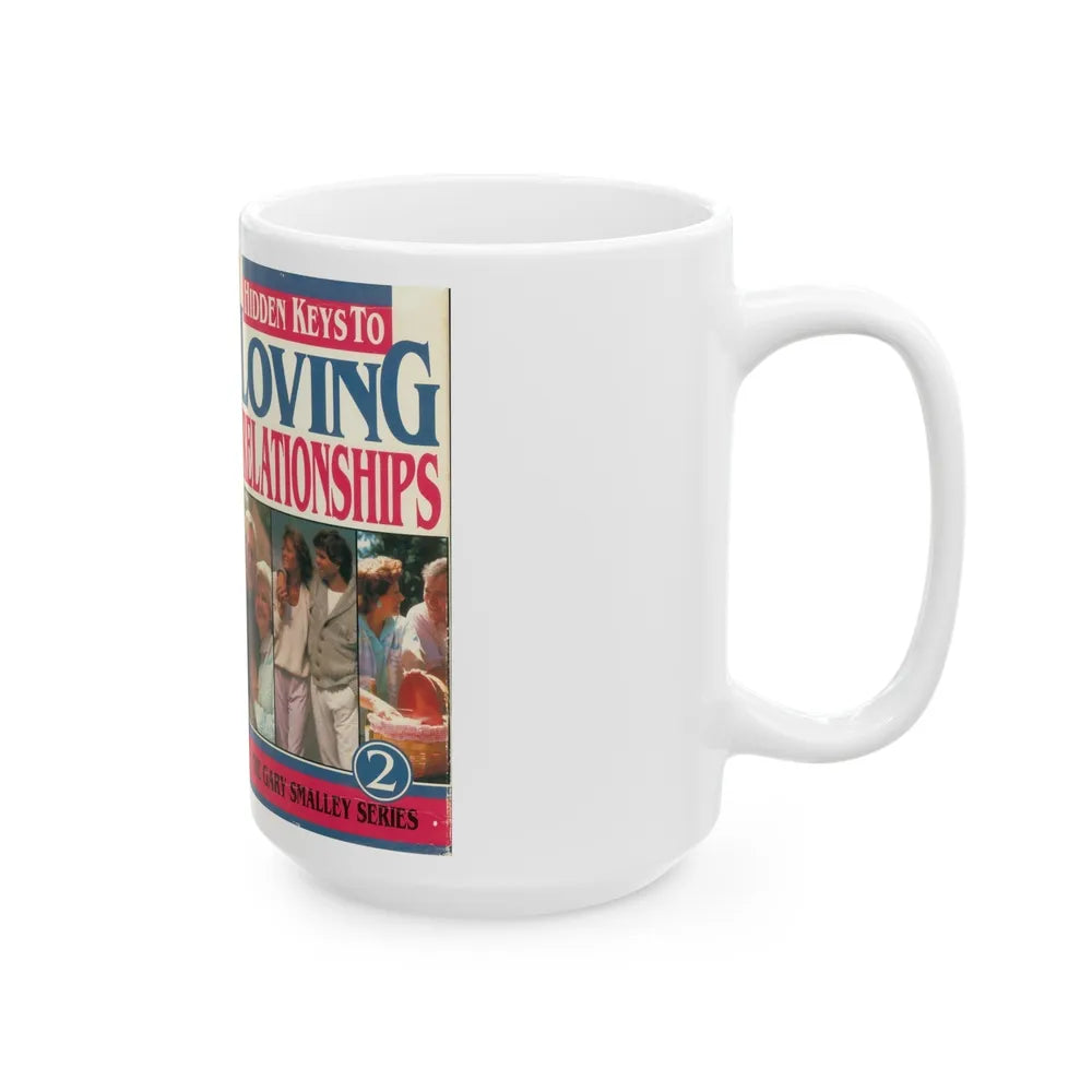 HIDDEN KEYS TO LOVING RELATIONSHIPS (VHS COVER) - White Coffee Mug-Go Mug Yourself