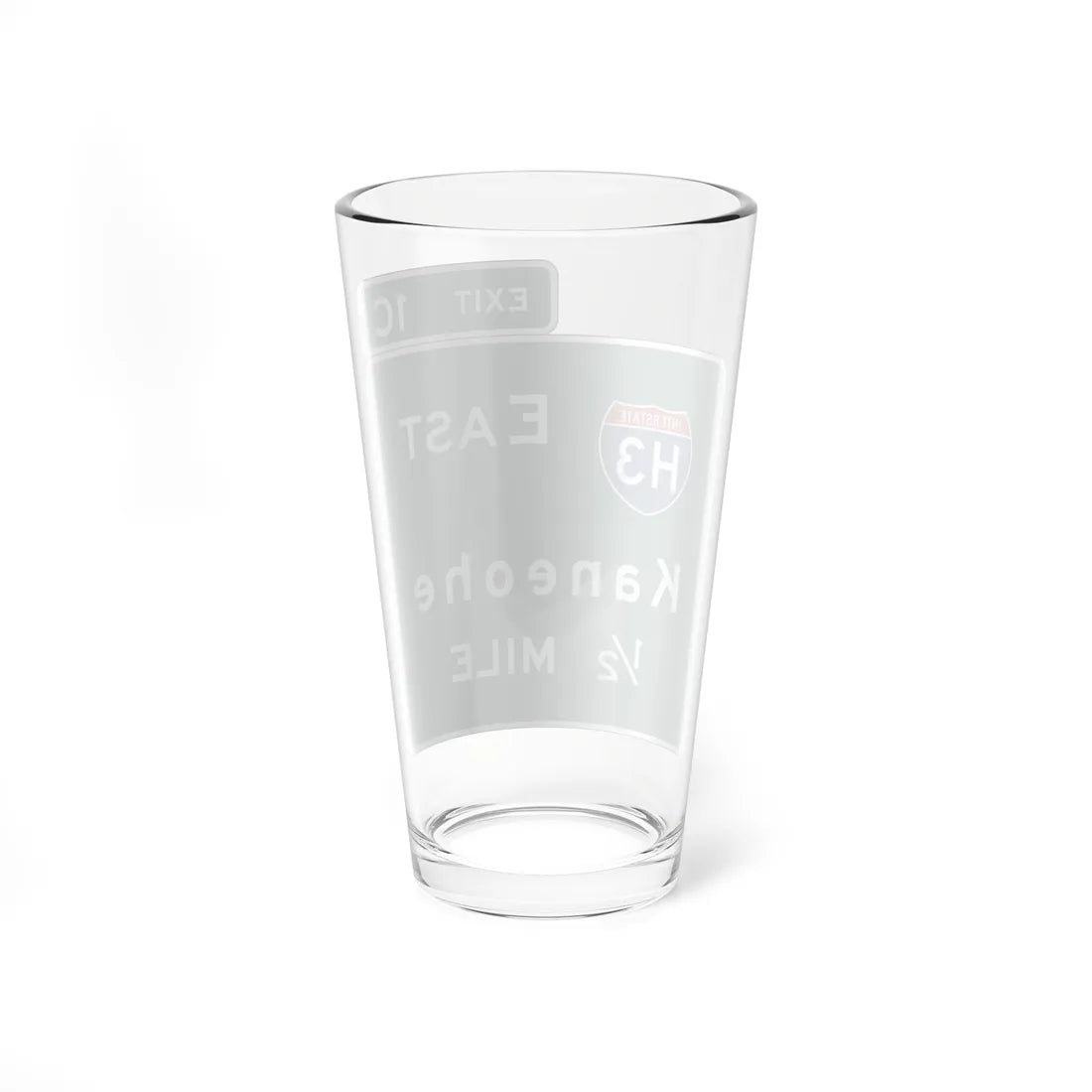HIDOT Interchange Advance Guide Signs (Hawaii) (Road Sign) Pint Glass 16oz - Go Mug Yourself