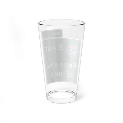 HIDOT Interchange Advance Guide Signs (Hawaii) (Road Sign) Pint Glass 16oz - Go Mug Yourself