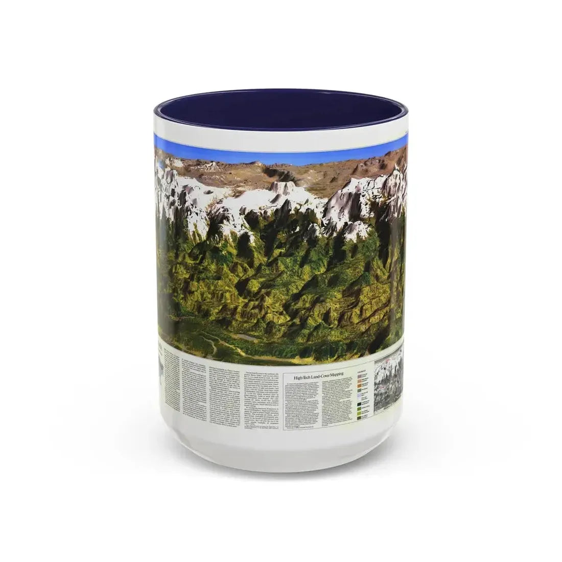 High Himalaya (1988) (Map) Accent Coffee Mug 15oz Navy - Go Mug Yourself