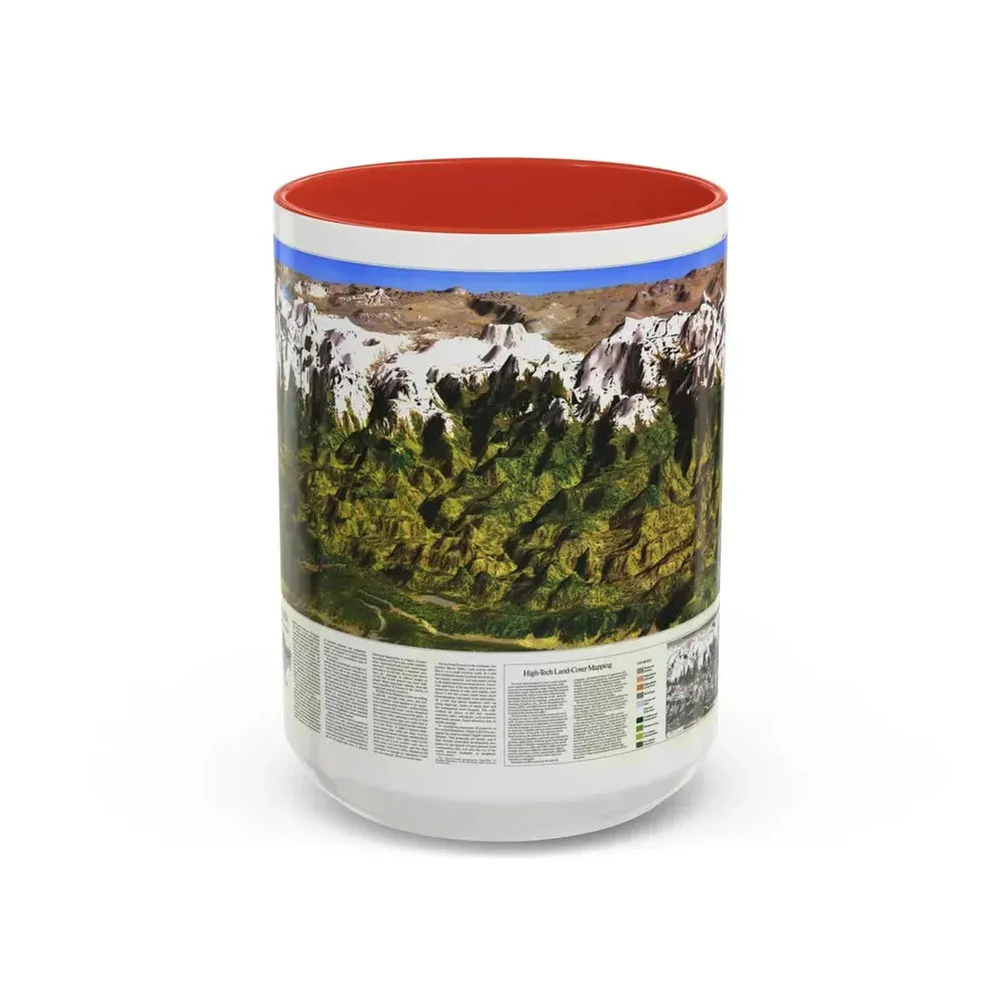 High Himalaya (1988) (Map) Accent Coffee Mug 15oz Red - Go Mug Yourself