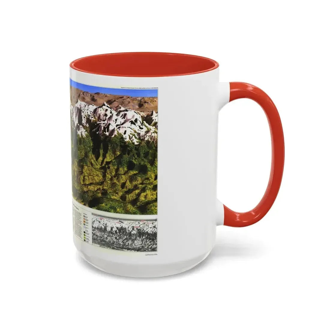High Himalaya (1988) (Map) Accent Coffee Mug - Go Mug Yourself