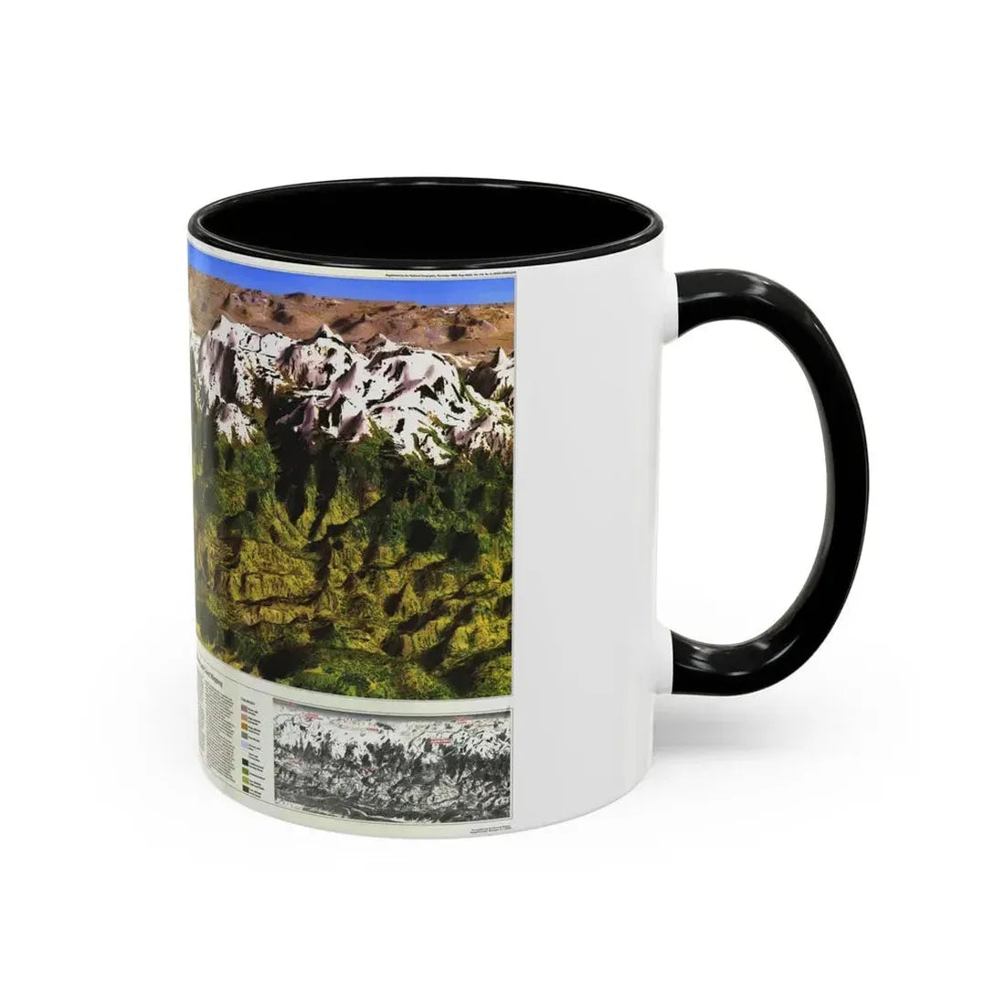 High Himalaya (1988) (Map) Accent Coffee Mug - Go Mug Yourself