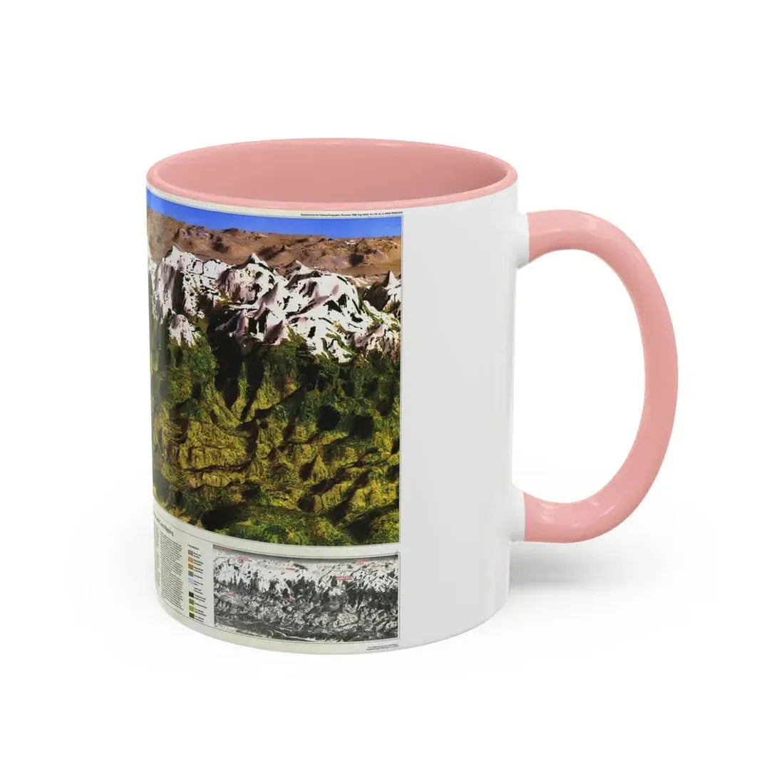 High Himalaya (1988) (Map) Accent Coffee Mug - Go Mug Yourself
