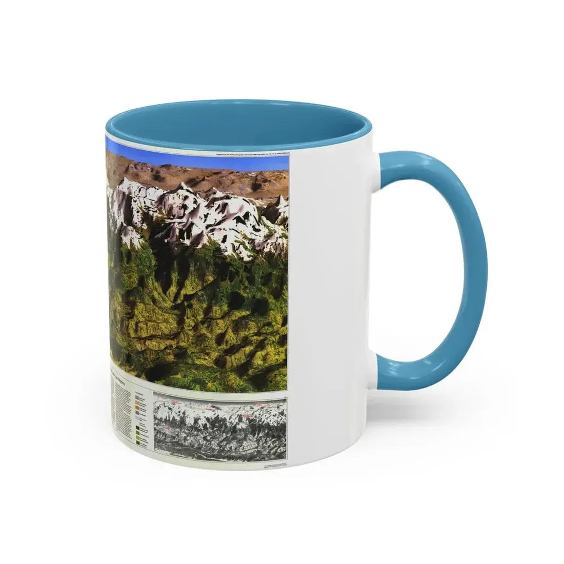 High Himalaya (1988) (Map) Accent Coffee Mug - Go Mug Yourself