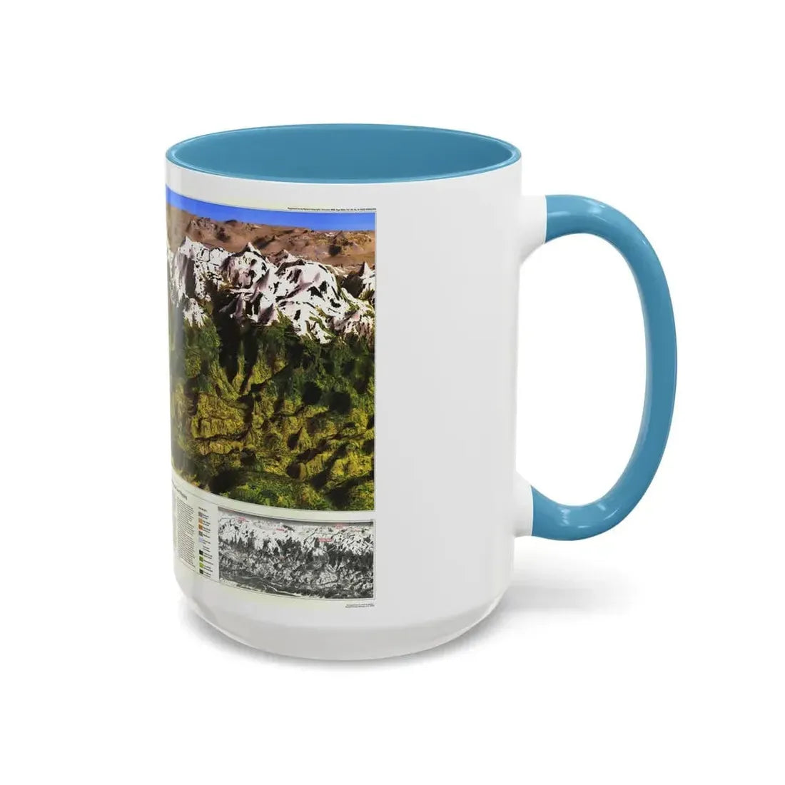 High Himalaya (1988) (Map) Accent Coffee Mug - Go Mug Yourself