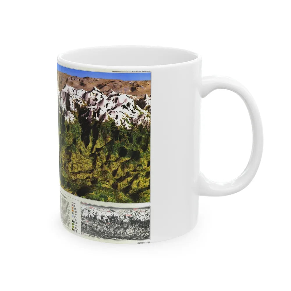 High Himalaya (1988) (Map) White Coffee Mug-Go Mug Yourself