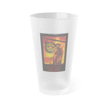 HIGH PLAINS DRIFTER 1973 Movie Poster - Frosted Pint Glass 16oz-16oz-Frosted-Go Mug Yourself