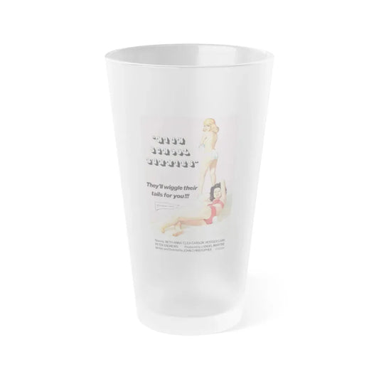 HIGH SCHOOL BUNNIES 1978 Movie Poster - Frosted Pint Glass 16oz 16oz Frosted - Go Mug Yourself
